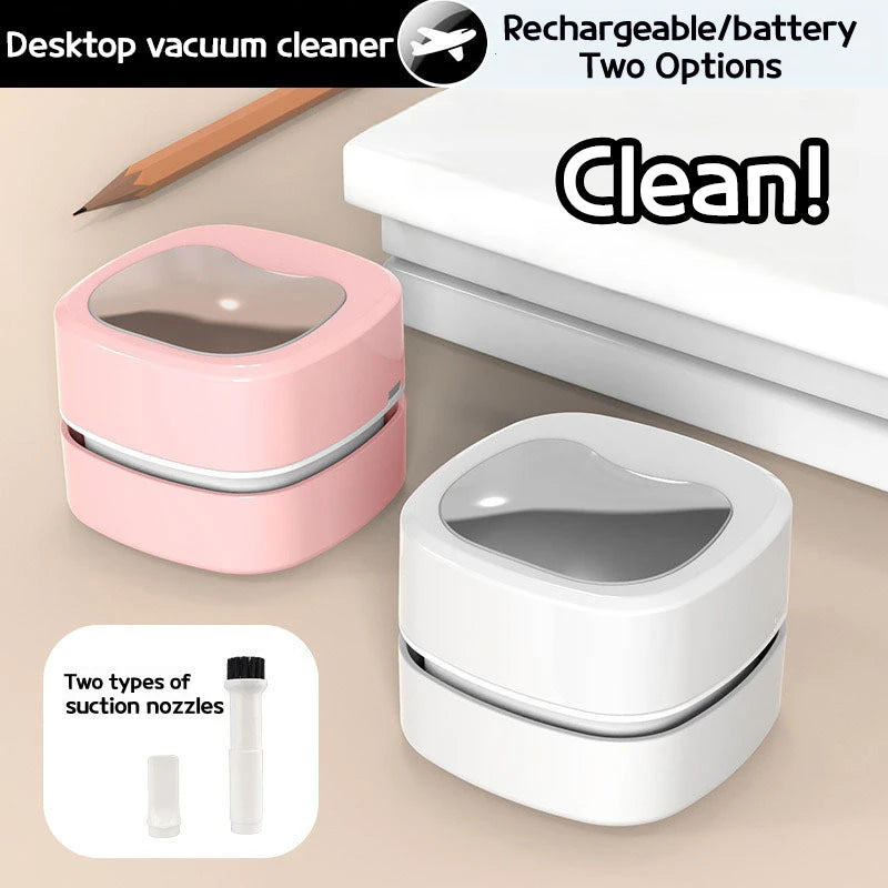 Wireless Desktop Mini Vacuum Cleaner - Handheld Keyboard & Ash Cleaner with Cross-Border Design for Home & Office Use