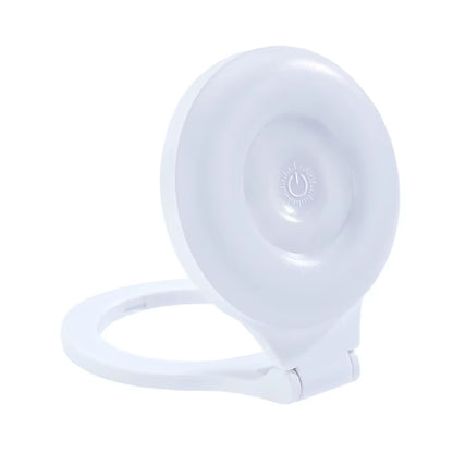 Adjustable Magnetic Phone Fill Light 3 Colors Soft Light Selfie Ring Lamp Clip-On LED Light for Vlog Makeup Live Streaming