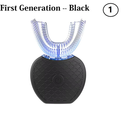 U Shape 360 Degree Automatic Lazy Sonic Electric Toothbrush Cold Blue Light Tooth Whitening Tool Ultrasonic Tooth Cleaner Brush